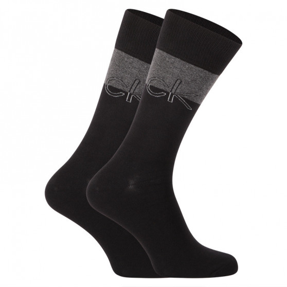 3PACK ponožky Calvin Klein čierne (100004543 001)
