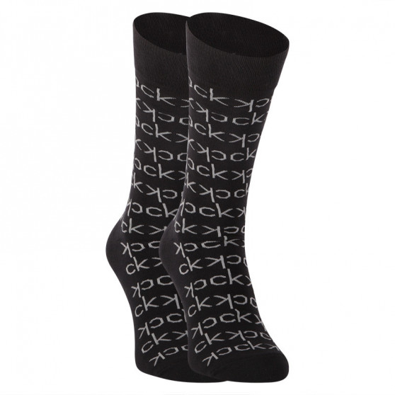 3PACK ponožky Calvin Klein čierne (100004543 001)