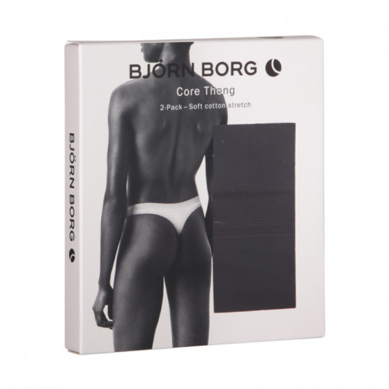 2PACK dámske tangá Bjorn Borg čierne (10000162-MP001)