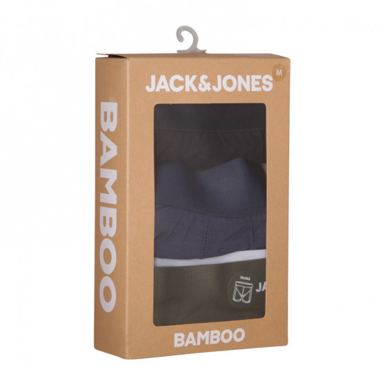 3PACK pánske boxerky Jack and Jones bambusové viacfarebné (12198852 - Forest night/black)