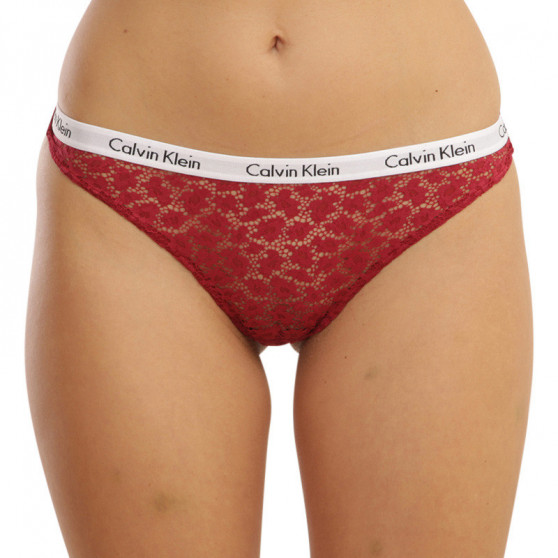 3PACK Dámske nohavičky brazilky Calvin Klein viacfarebné (QD3925E-W5G)