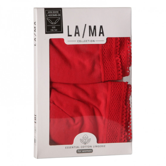 2PACK dámske nohavičky Lama červené (L-4003 MB-08)