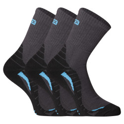 3PACK ponožky VoXX tmavo sivé (Trim)