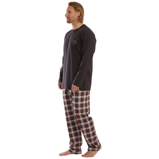 Pánske pyžamo Gino tmavo šedá (79111)