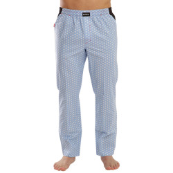 Pánské kalhoty na spaní Emes hvězdy na světle modré (004K)