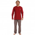 Pánske pyžamo Gino nadrozmer červené (79111)