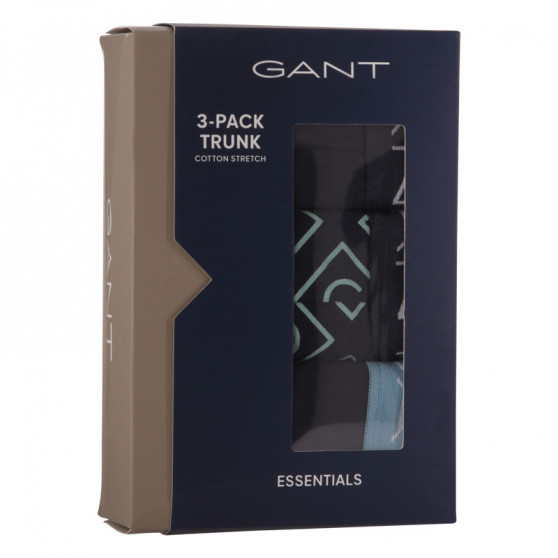 3PACK pánske boxerky Gant modré (902133023-433)