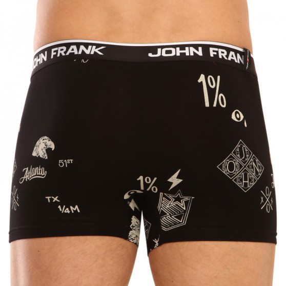 2PACK pánske boxerky John Frank čierne (JF2BMC08)