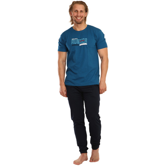 Pánske pyžamo Cornette Runner 2 modré (462/182)