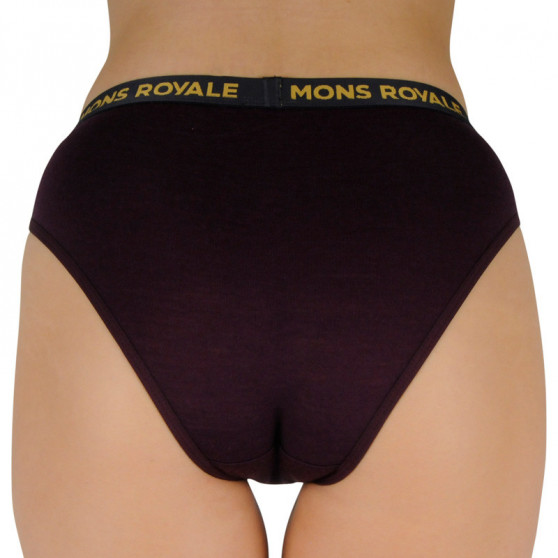 Dámske nohavičky Mons Royale merino vínové (100044-1169-648)