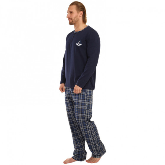 Pánske pyžamo La Penna nadrozmer modre (LAP-K-19003)
