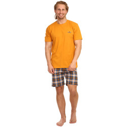 Pánské pyžamo Cornette Mark oranžové (326/111)