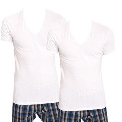 2PACK pánske tričko Calvin Klein biele (NB1089A-100)