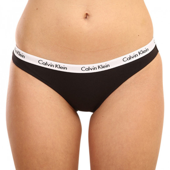 3PACK dámske nohavičky Calvin Klein nadrozmer viacfarebné (QD3801E-W5A)