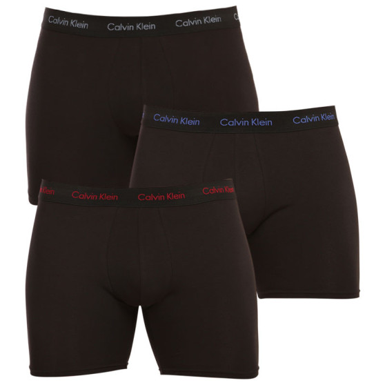 3PACK pánske boxerky Calvin Klein čierne (NB1770A-X09)