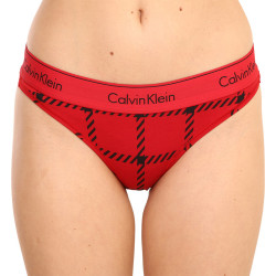 Dámske nohavičky Calvin Klein červené (QF6862E-VGM)