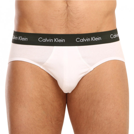 3PACK pánske slipy Calvin Klein biele (U2661G-1TS)