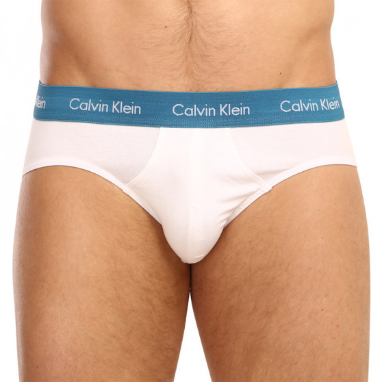 3PACK pánske slipy Calvin Klein biele (U2661G-1TS)