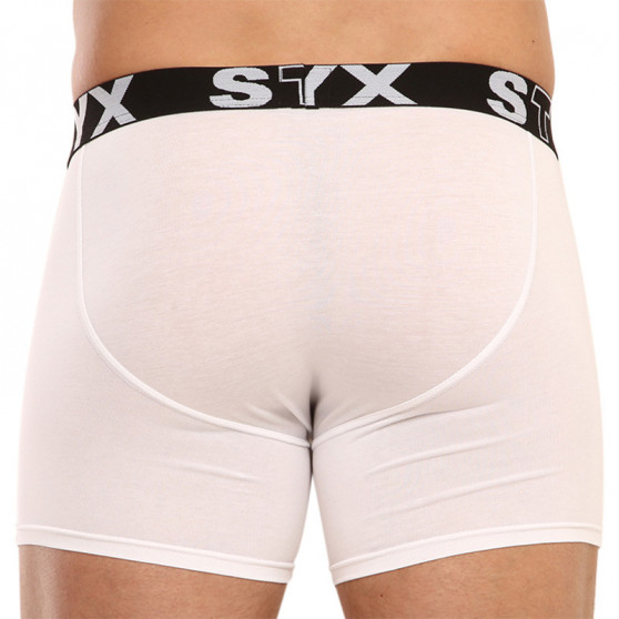 Pánske boxerky Styx long športová guma biele (U1061)