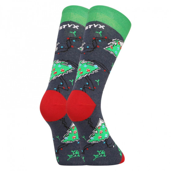 Veselé ponožky Styx vysoké vianoce (H1450)