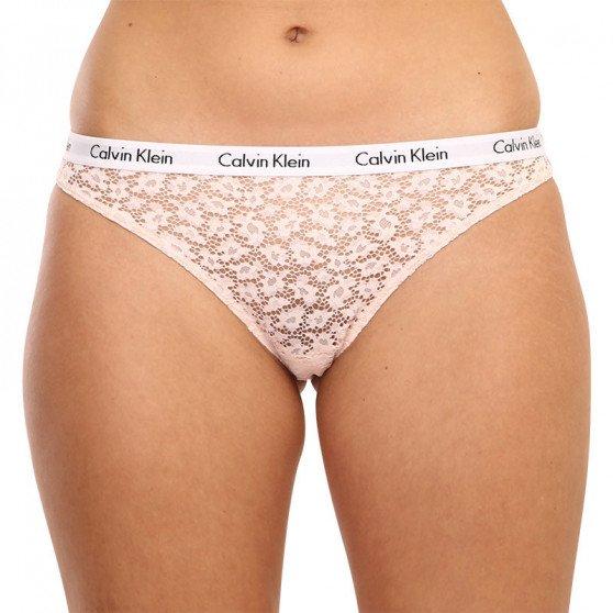 3PACK Dámske nohavičky brazilky Calvin Klein viacfarebné (QD3925E-W5F)