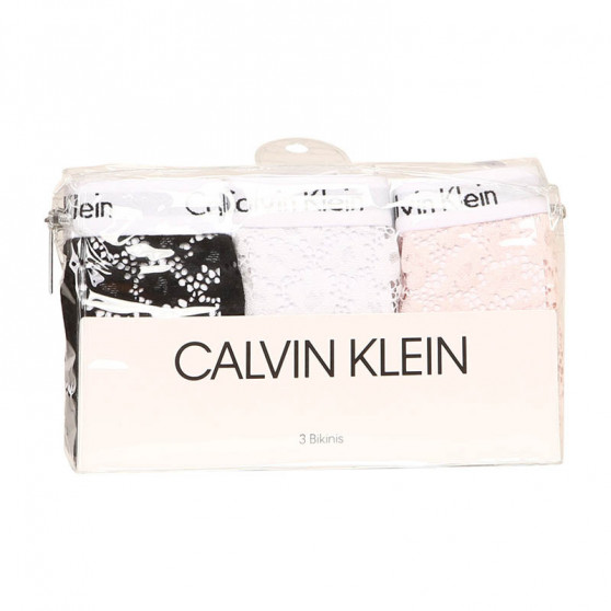 3PACK dámske nohavičky Calvin Klein viacfarebné (QD3926E-24X)