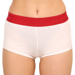 Dámske nohavičky Elka biele s červenou gumou (DB0012)