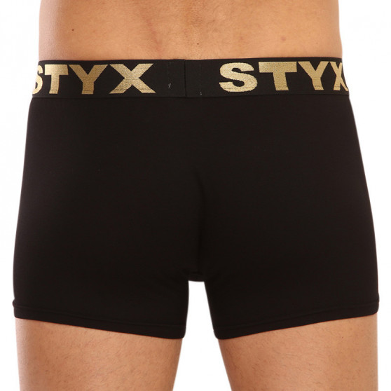 3PACK pánske boxerky Styx / KTV športová guma čierne (GTCGTZKGTCL960)