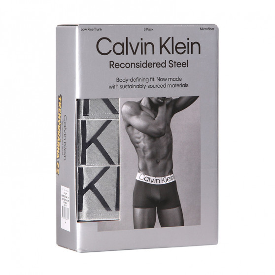3PACK pánske boxerky Calvin Klein čierne (NB3074A-7V1)