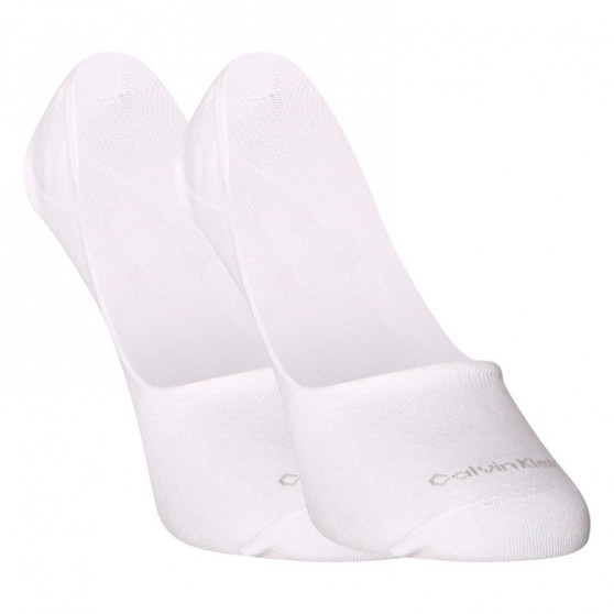 2PACK ponožky Calvin Klein extra nízke biele (701218708 002)