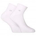 2PACK ponožky Calvin Klein nízke bielé (701218706 002)