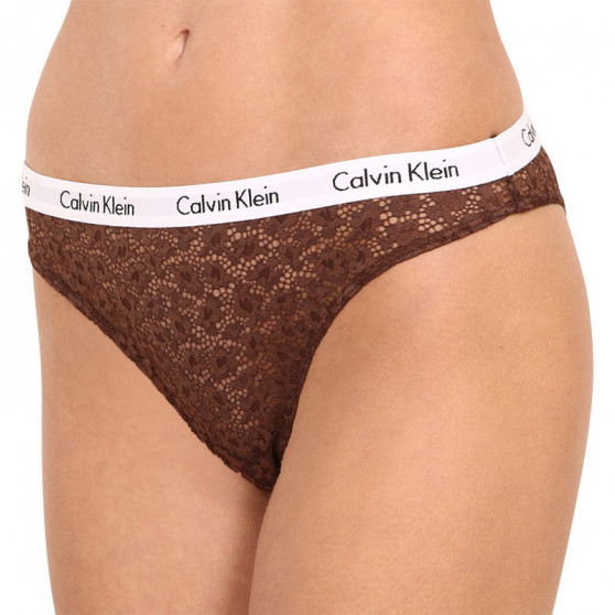 3PACK Dámske nohavičky brazilky Calvin Klein viacfarebné (QD3925E-143)