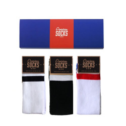 3PACK ponožky American Socks Classics v darčekovom balení (ASB001)