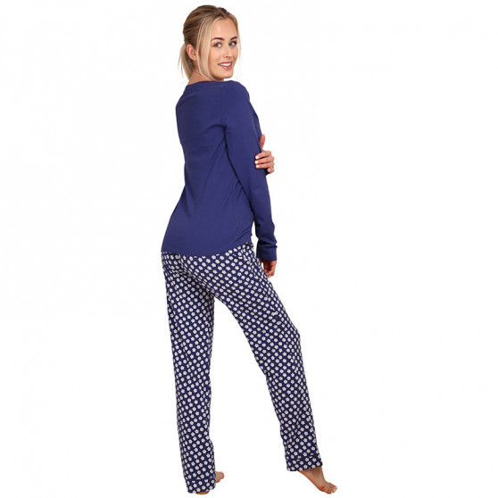 Dámske pyžamo Calvin Klein modré (QS6141E-W7D)