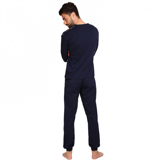 Pánske pyžamo Foltýn nadrozmer tmavo modré (FPDN13)