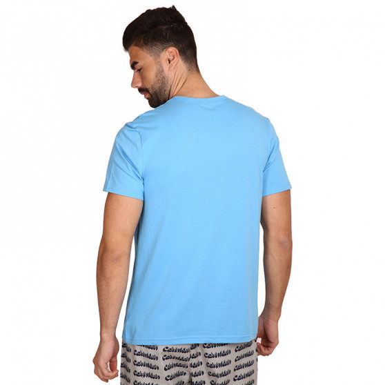 Pánske tričko Calvin Klein modré (NM2170E-CY0)