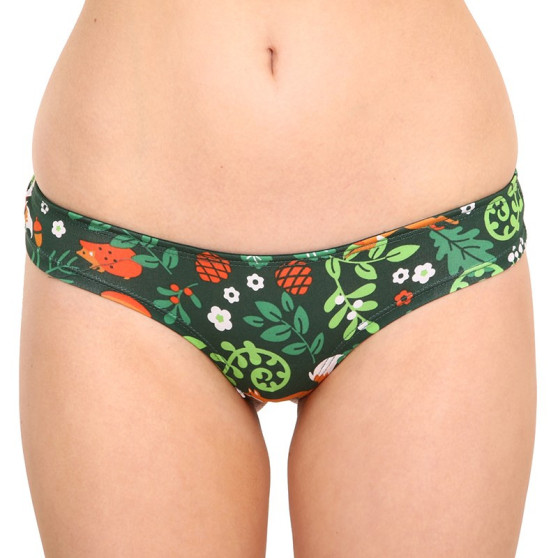 Veselé dámske brazílske nohavičky Lesné zvieratká (D-W-UN-BL-C-C-1366)