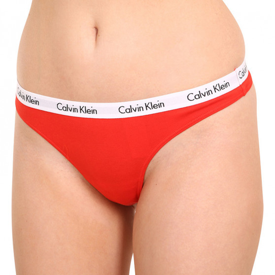 3PACK dámske tangá Calvin Klein viacfarebné (QD3587E-1CX)