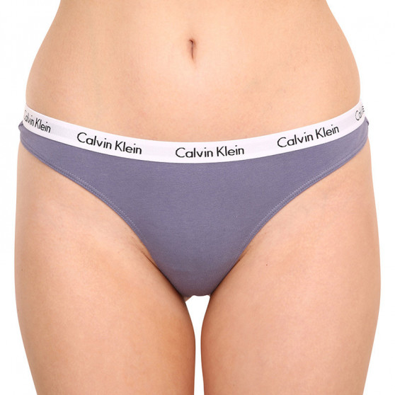 3PACK dámske tangá Calvin Klein viacfarebné (QD3587E-1CX)