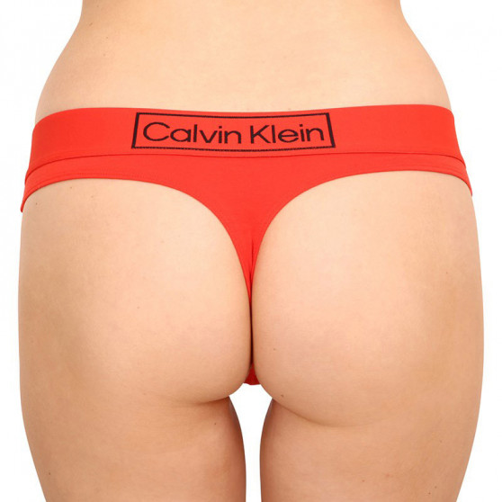 Dámske tangá Calvin Klein červené (QF6774E-XM9)