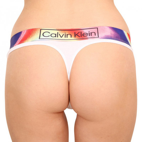 Dámske tangá Calvin Klein nadrozmer biela (QF6859E-100)