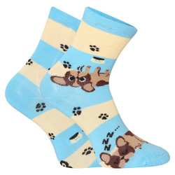 Veselé detské ponožky Dedoles Psy a pruhy (GMKS123)