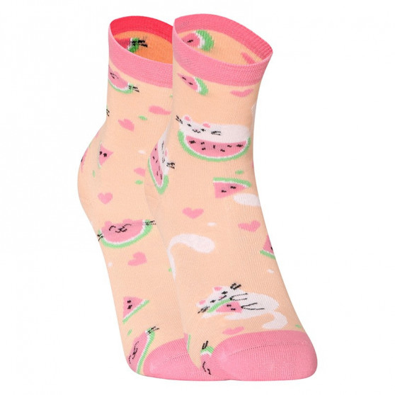 Veselé detské ponožky Dedoles Mačka s melónom (GMKS183)