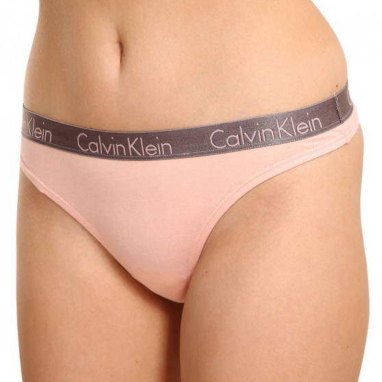 3PACK dámske tangá Calvin Klein viacfarebná (QD3560E-1CZ)