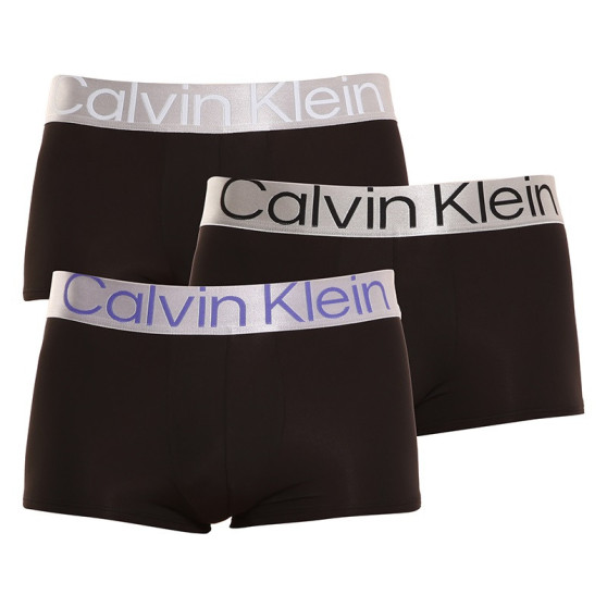 3PACK pánske boxerky Calvin Klein čierné (NB3074A-1EH)