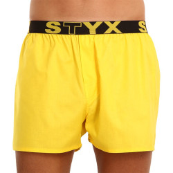 Pánske trenky Styx športová guma žlté (B1068)