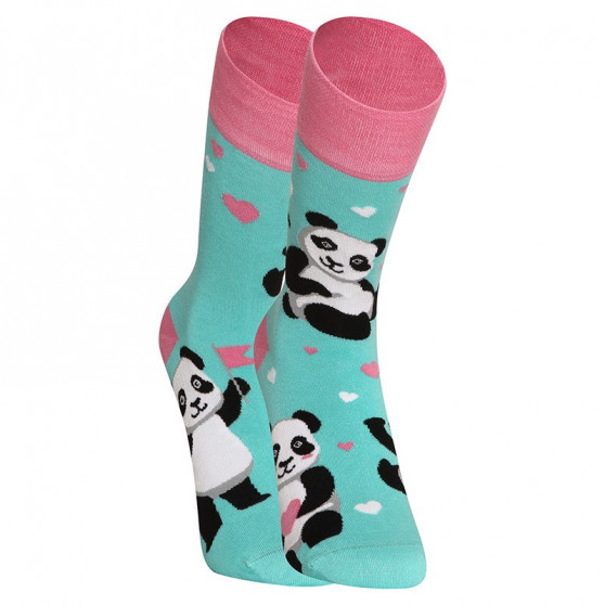 Veselé bambusové ponožky Dedoles Panda a srdiečka (D-U-SC-RS-C-B-1547)