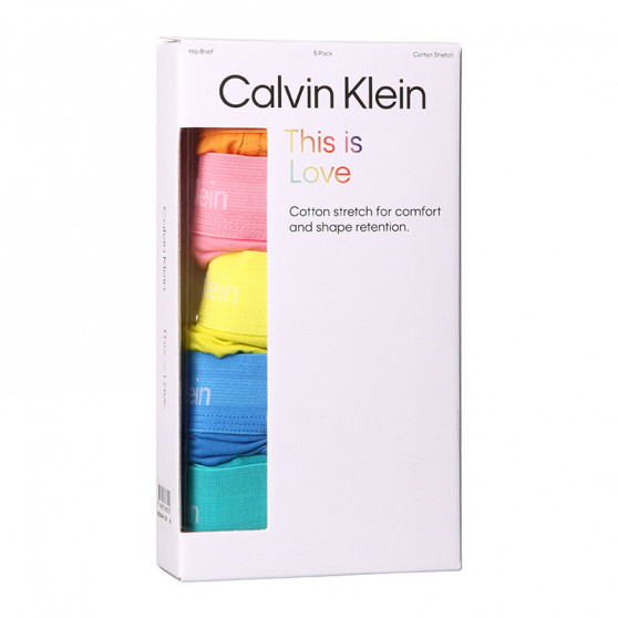 5PACK pánske slipy Calvin Klein viacfarebné (NB2040A-1DE)
