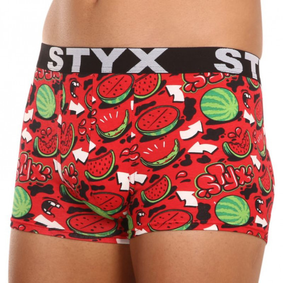 Pánske boxerky Styx art športová guma melouny (G1459)
