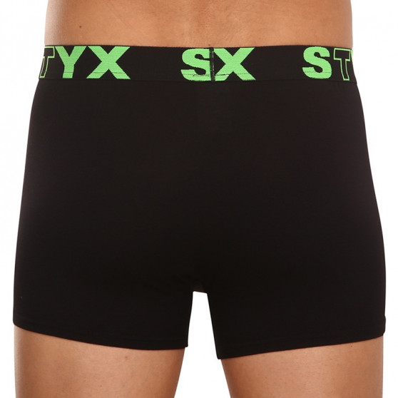 Pánske boxerky Styx športová guma čierne (G962)